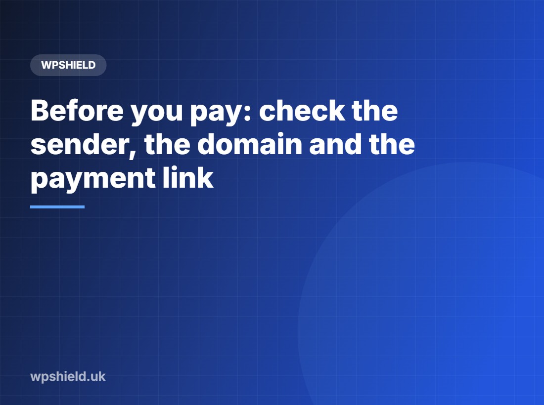 How to check a domain renewal notice before paying
